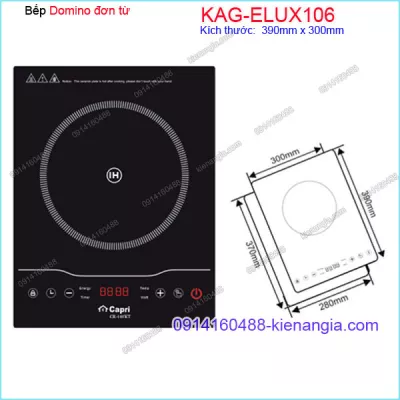 Bếp từ đơn,bếp từ Domino Capri KAG-ELUX106 VN