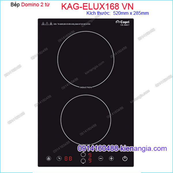 Bếp từ đôi,bếp từ Domino Capri KAG-ELUX168 VN