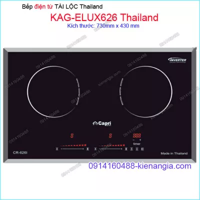 Bếp từ đôi Tài lộc Capri Thailand KAG-ELUX626 Thailand