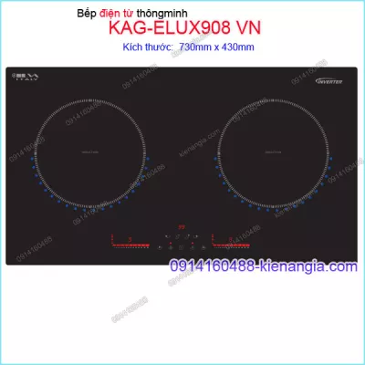 Bếp từ đôi Hạnh phúc Capri KAG-ELUX908 VN