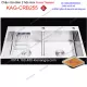 Chậu rửa chén 2 hộc bằng nhau 90x48 cm inox 304 Proxia KAG-CRB255