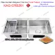 Chậu rửa chén 2 hộc  90x48 cm inox 304 không sơn Proxia KAG-CRB261