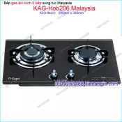 Bếp 2 gas âm kính sung túc Capri Malaysia KAG-Hob206 Malaysia