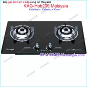 Bếp 2 gas âm kính sung túc Capri Malaysia KAG-Hob209 Malaysia