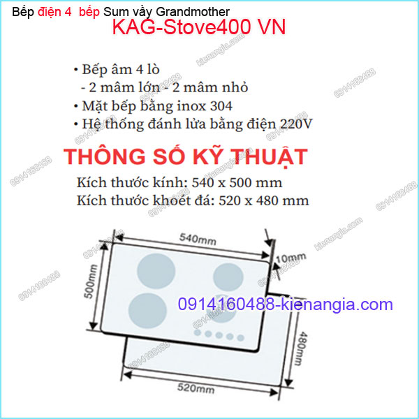 KAG-Stove400-VN-Bep-dien-am-inox-4-bep-Grandmother-KAG-Stove400-VN-thong-so