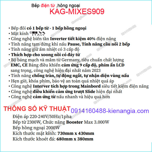 KAG-MIXES909-Bep-tu-hong-ngoai-thong-minh-Capri-KAG-MIXES909-thong-so