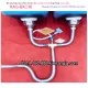 Bộ xả chậu rửa chén ống inox mềm 2 hộc lớn D140 KAG-BXC36