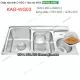 Chậu rửa chén 2 hộc có hộc rác 92x45 cm Winland KAG-WG03