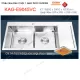 Chậu rửa chén 2 hộc 1 cánh 90x45 cm  inox 304 EROWIN KAG-E9045VC
