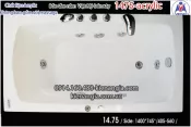 Bồn xây,bồn nằm xây nhỏ Việt Mỹ Acrylic-1475