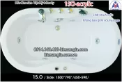 Bồn xây,bồn nằm xây nhỏ Việt MỹAcrylic-15O