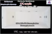Bồn xây,bồn tắm dài 1,7m Việt Mỹ Acrylic-17C
