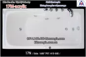 Bồn xây,bồn tắm nằm 1,7m Việt Mỹ  Acrylic-17M