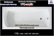 Bồn xây,bồn tắm nằm 1,7m Việt Mỹ Acrylic-17Q