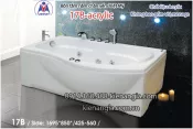 Bồn tắm nằm Acrylic chân yếm dài 1,7m Việt Mỹ VM17B-Acrylic