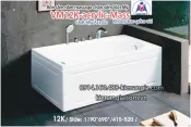 Bồn tắm dài massage acrylic 1,2m Việt Mỹ 12K