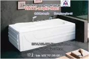 Bồn tắm dài massage acrylic 1,7m Việt Mỹ 172