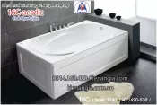 Bồn tắm nằm Acrylic chân yếm dài 1,6m Việt Mỹ VM16C-Acrylic