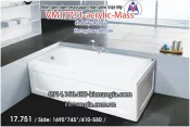 Bồn tắm dài massage acrylic 1,7m Việt Mỹ 17751