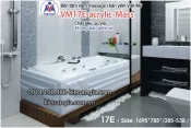 Bồn tắm dài massage acrylic 1,7m Việt Mỹ 17E