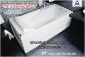 Bồn tắm dài massage acrylic 1,7m Việt Mỹ 17T
