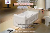 Bồn tắm dài massage acrylic 1,7m Việt Mỹ 17Y