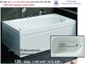 Bồn tắm dài Việt Mỹ galaxy chân yếm 1,2 mét VM12K-Galaxy