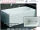Bồn tắm dài Việt Mỹ galaxy chân yếm 1,2 mét VM12K-Galaxy