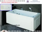 Bồn tắm dài Việt Mỹ galaxy chân yếm 1,4 mét VM1470-Galaxy