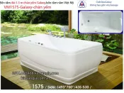 Bồn tắm dài Việt Mỹ galaxy chân yếm 1,5 mét VM1575-Galaxy