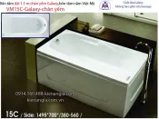 Bồn tắm dài Việt Mỹ galaxy chân yếm 1,5 mét VM15C-Galaxy