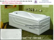 Bồn tắm dài Việt Mỹ galaxy chân yếm 1,5 mét VM15M-Galaxy