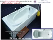 Bồn tắm dài Việt Mỹ galaxy chân yếm 1,6 mét VM16A-Galaxy
