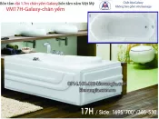 Bồn tắm dài Việt Mỹ galaxy chân yếm 1,7 mét VM17H-Galaxy