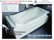Bồn tắm dài Việt Mỹ galaxy chân yếm 1,7 mét VM17T-Galaxy