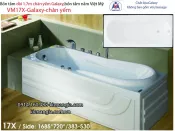 Bồn tắm dài Việt Mỹ galaxy chân yếm 1,7 mét VM17X-Galaxy