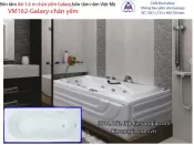 Bồn tắm dài Việt Mỹ galaxy chân yếm 1,7 mét VM162-Galaxyy