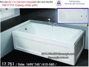 Bồn tắm dài Việt Mỹ galaxy chân yếm 1,7 mét VM17751-Galaxy