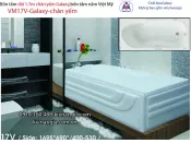 Bồn tắm dài Việt Mỹ galaxy chân yếm 1,7 mét VM17V-Galaxy