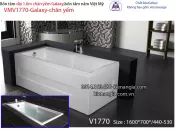 Bồn tắm dài Việt Mỹ galaxy chân yếm 1,7 mét VMV1770-Galaxy