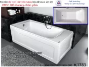 Bồn tắm dài Việt Mỹ galaxy chân yếm 1,7 mét VMV1783-Galaxy