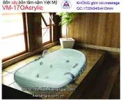 Bồn tắm nằm xây Acrylic Việt Mỹ VM-17OAcrylic