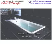 Bồn tắm nằm xây Acrylic Việt Mỹ  VM-V1770Acrylic