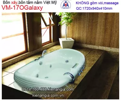 Bồn tắm nằm xây Galaxy Việt Mỹ  VM-17OGalaxy
