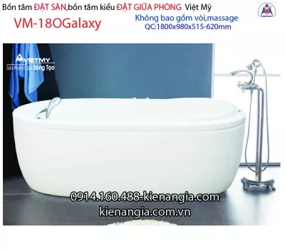 Bồn tắm oval Đặt sàn galaxy Việt Mỹ VM-18Ogalaxy