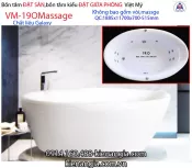 Bồn tắm oval Đặt sàn massage galaxy Việt Mỹ VM19Ogalaxy-Mass