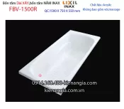Bồn xây Inax,bồn dài acrylic 1,5m INAX FBV-1500R