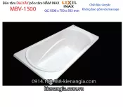 Bồn xây Inax,bồn dài acrylic 1,5m INAX-MBV-1500