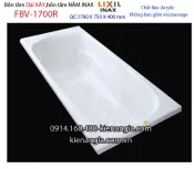 Bồn xây Inax,bồn dài acrylic 1,7m INAX FBV-1700R