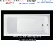 Bồn tắm xây dài 1,5 mét Caesar-AT0550